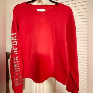 Victoria’s Secret Sport cropped sweatshirt. Red Size M